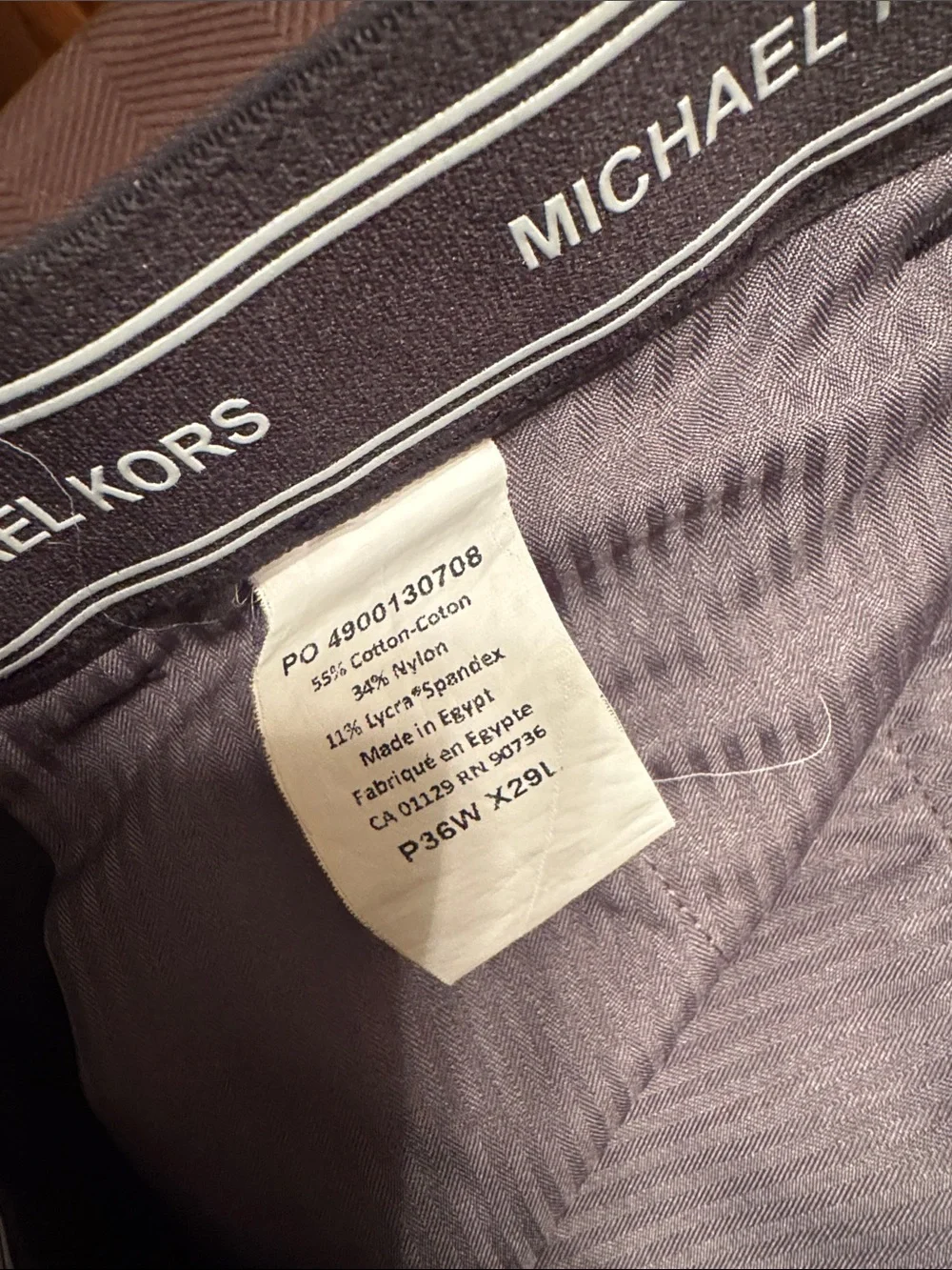 Michael Kors Men's Black Dress Pants - Slim Tailored